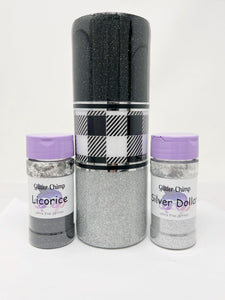 Licorice - Ultra Fine Glitter (Sparkling Black Glitter)