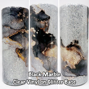 Glitter Chimp Adhesive Vinyl - Black Marble