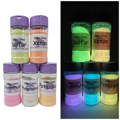 Periodic Table Glow Glitter Pack - Specialty Glitter Packs