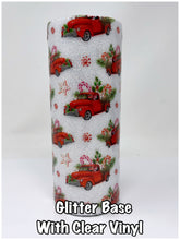 Load image into Gallery viewer, Glitter Chimp Adhesive Vinyl - White Christmas Trucks