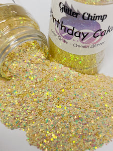Birthday Cake - Chunky Color Shifting Glitter