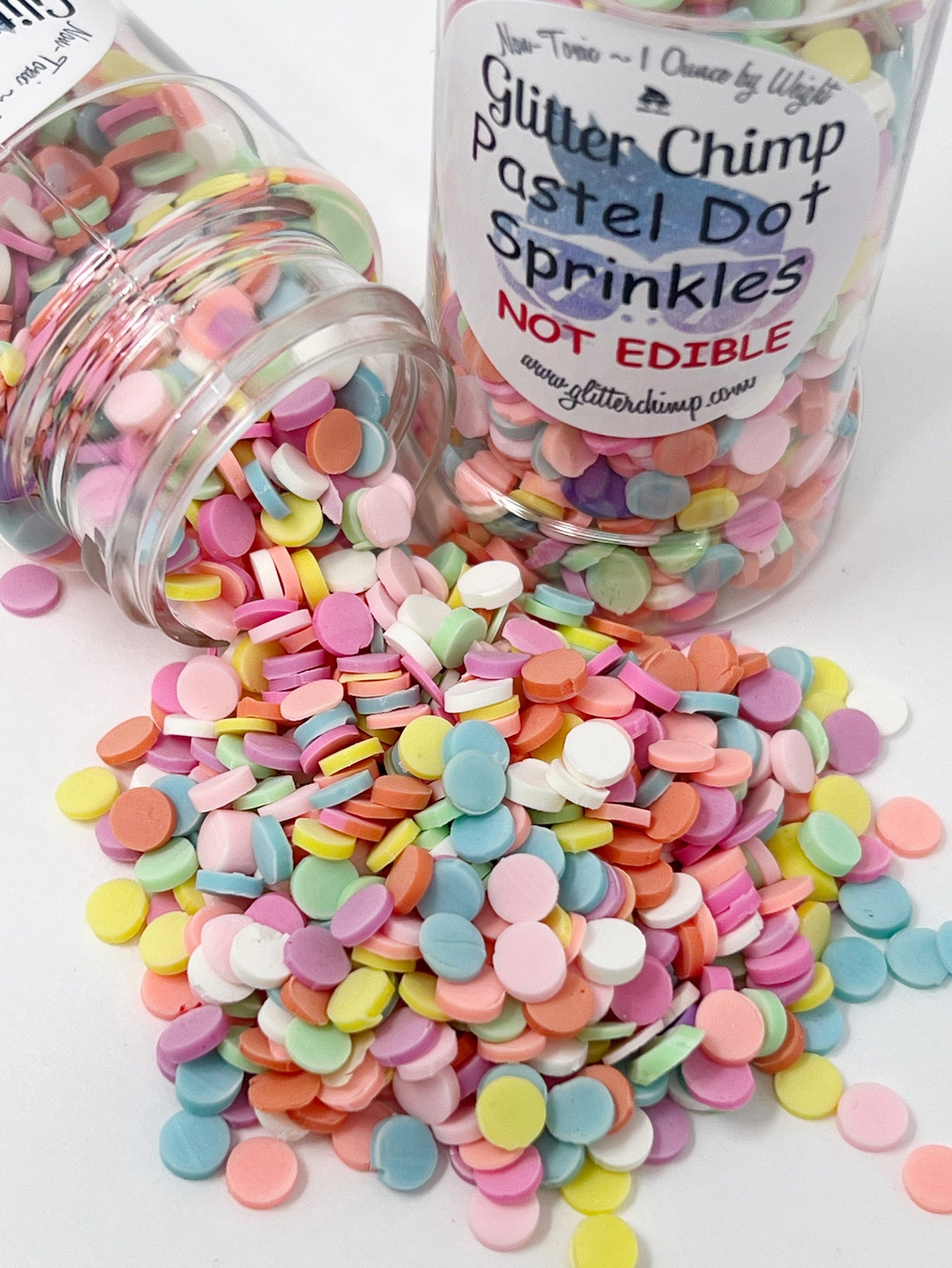 Pastel Dot Sprinkles - Faux Craft Toppings – Glitter Chimp