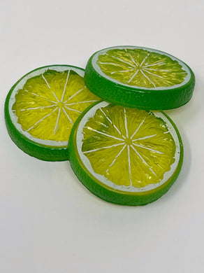 Faux Lime Slices - 3 Pack - Faux Craft Toppings