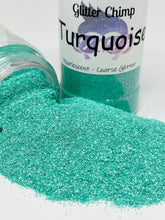 Load image into Gallery viewer, Turquoise - Pearlescent Coarse Glitter