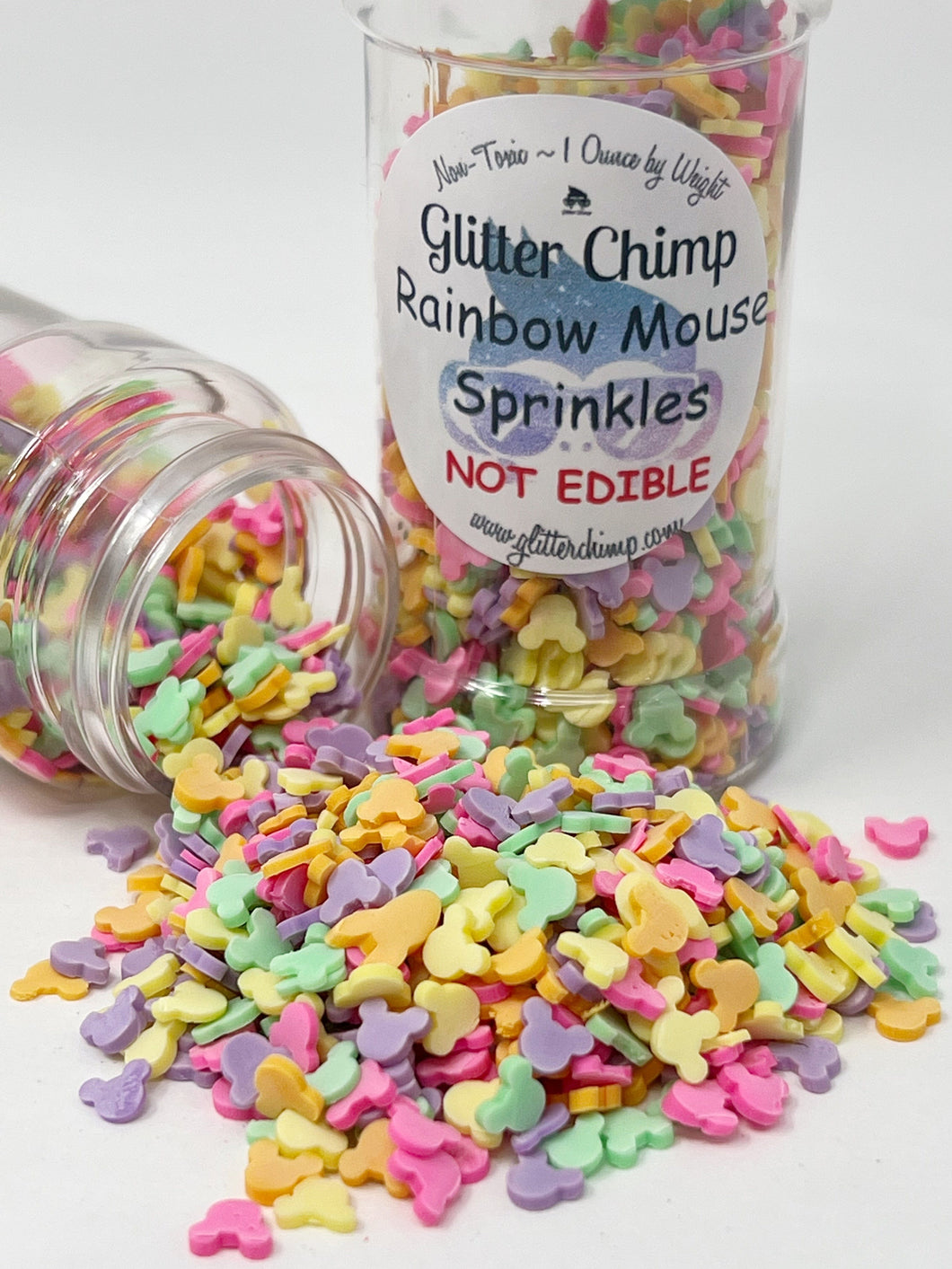 Rainbow Mouse Sprinkles - Faux Craft Toppings