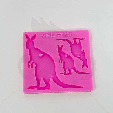 Kangaroo - Mama/Baby Kangaroo Keychain Silicone Mold